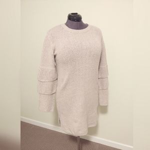 Wide Sleeve Sweater Knit Dress